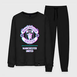 Мужской костюм Manchester United FC в стиле glitch