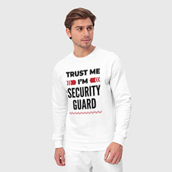 Костюм хлопковый мужской Trust me - Im security guard, цвет: белый — фото 2