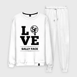 Костюм хлопковый мужской Sally Face love classic, цвет: белый