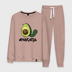 Костюм хлопковый мужской Avocado - AvoCATo - Joke, цвет: пыльно-розовый