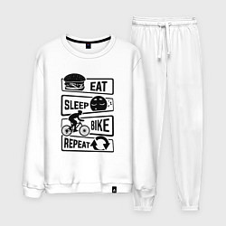 Мужской костюм Eat sleep bike repeat art