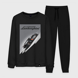 Костюм хлопковый мужской Lamborghini - concept - sketch, цвет: черный
