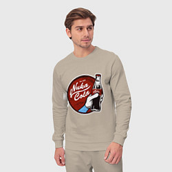 Костюм хлопковый мужской Nuka cola sticker, цвет: миндальный — фото 2