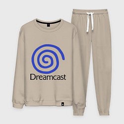 Костюм хлопковый мужской Sega dreamcast, цвет: миндальный