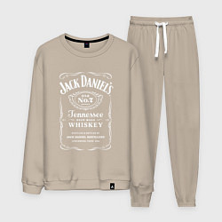 Костюм хлопковый мужской Jack Daniels, цвет: миндальный