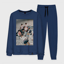 Костюм хлопковый мужской Stray Kids Maxident, цвет: тёмно-синий