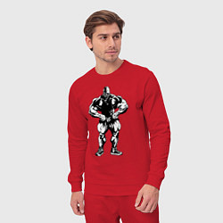 Костюм хлопковый мужской Big B - make it look easy, цвет: красный — фото 2