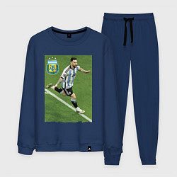 Костюм хлопковый мужской Argentina - Lionel Messi - world champion, цвет: тёмно-синий