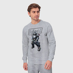 Костюм хлопковый мужской Fallout 4 - Ultracite Power Armor, цвет: меланж — фото 2
