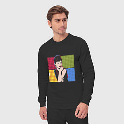Костюм хлопковый мужской Audrey Hepburn, цвет: черный — фото 2