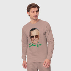 Костюм хлопковый мужской Mister Stan Lee, цвет: пыльно-розовый — фото 2