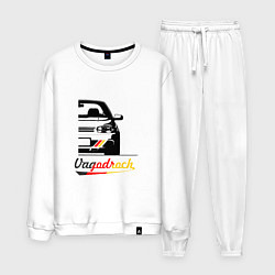 Костюм хлопковый мужской Half vagodroch, цвет: белый