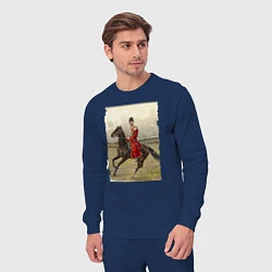 Костюм хлопковый мужской Николай II на коне, цвет: тёмно-синий — фото 2