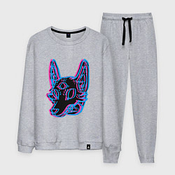 Костюм хлопковый мужской Space Coyote, цвет: меланж