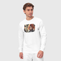 Костюм хлопковый мужской Аниме: нейросеть, цвет: белый — фото 2