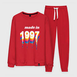 Костюм хлопковый мужской Made in 1997 liquid art, цвет: красный
