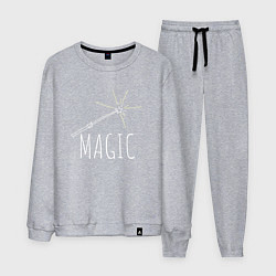 Мужской костюм Magic надпись и волшебная палка