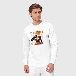 Костюм хлопковый мужской Джорно Джованна секси, цвет: белый — фото 2