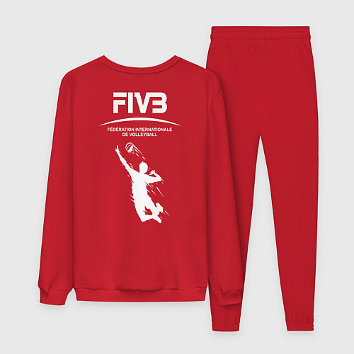 Мужской костюм Международная федерация волейбола FIVB / Красный – фото 2