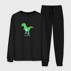 Костюм хлопковый мужской Динозавр Tea-Rex, цвет: черный