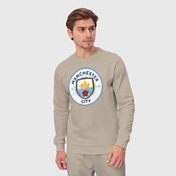 Костюм хлопковый мужской Manchester City FC, цвет: миндальный — фото 2