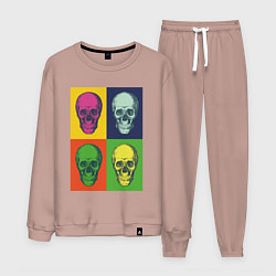 Мужской костюм Psychedelic skulls