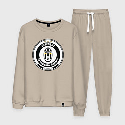 Костюм хлопковый мужской Juventus club, цвет: миндальный