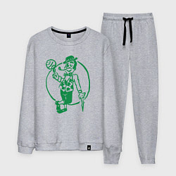 Костюм хлопковый мужской Celtics man, цвет: меланж