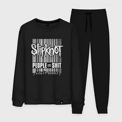 Костюм хлопковый мужской Slipknot bar code, цвет: черный