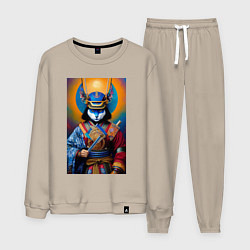 Мужской костюм Кот-самурай - нейросеть