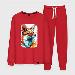 Костюм хлопковый мужской Wise Fox, цвет: красный