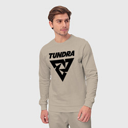 Костюм хлопковый мужской Tundra esports logo, цвет: миндальный — фото 2