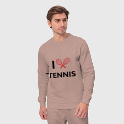 Костюм хлопковый мужской I Love Tennis, цвет: пыльно-розовый — фото 2
