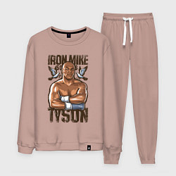 Костюм хлопковый мужской Iron Mike Tyson Железный Майк Тайсон, цвет: пыльно-розовый