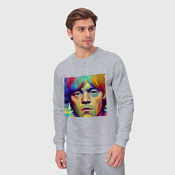 Костюм хлопковый мужской Brian Jones Digital Portret, цвет: меланж — фото 2