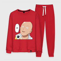 Костюм хлопковый мужской Saitama - Okey, цвет: красный