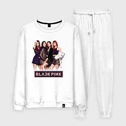 Костюм хлопковый мужской Rose Blackpink kpop, цвет: белый