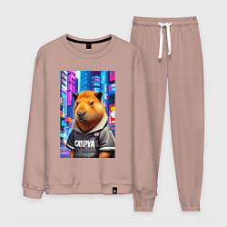 Мужской костюм Cool capybara - urban style - neural network