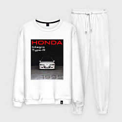 Костюм хлопковый мужской Honda Integra Type-R обложка, цвет: белый