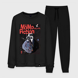 Костюм хлопковый мужской MoMo - Защита от астероидов, цвет: черный