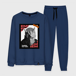 Костюм хлопковый мужской Rap god, цвет: тёмно-синий