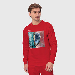 Костюм хлопковый мужской Van Gogh Negative, цвет: красный — фото 2