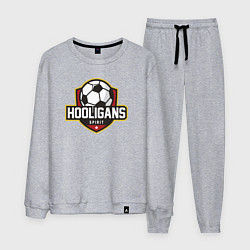 Костюм хлопковый мужской Футбольный хулиганский дух, цвет: меланж