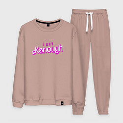 Костюм хлопковый мужской I am kenough barbie, цвет: пыльно-розовый