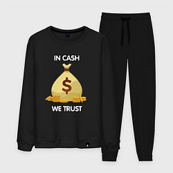 Костюм хлопковый мужской In cash we trust, цвет: черный