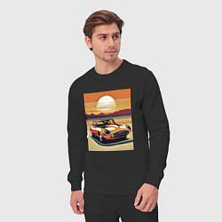 Костюм хлопковый мужской Авто Ягуар, цвет: черный — фото 2