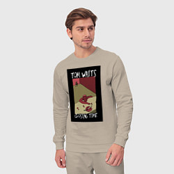 Костюм хлопковый мужской Tom Waits - Closing Time, цвет: миндальный — фото 2