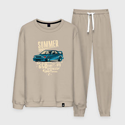 Костюм хлопковый мужской Mercedes-Benz 190E Summer, цвет: миндальный