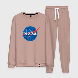 Костюм хлопковый мужской Pizza x NASA, цвет: пыльно-розовый