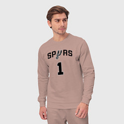 Костюм хлопковый мужской Форма Виктор Вембаньяма, цвет: пыльно-розовый — фото 2